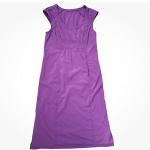 Athleta Little Travel Dress Women's Medium Purple Zip Pocket Light Weight Rare